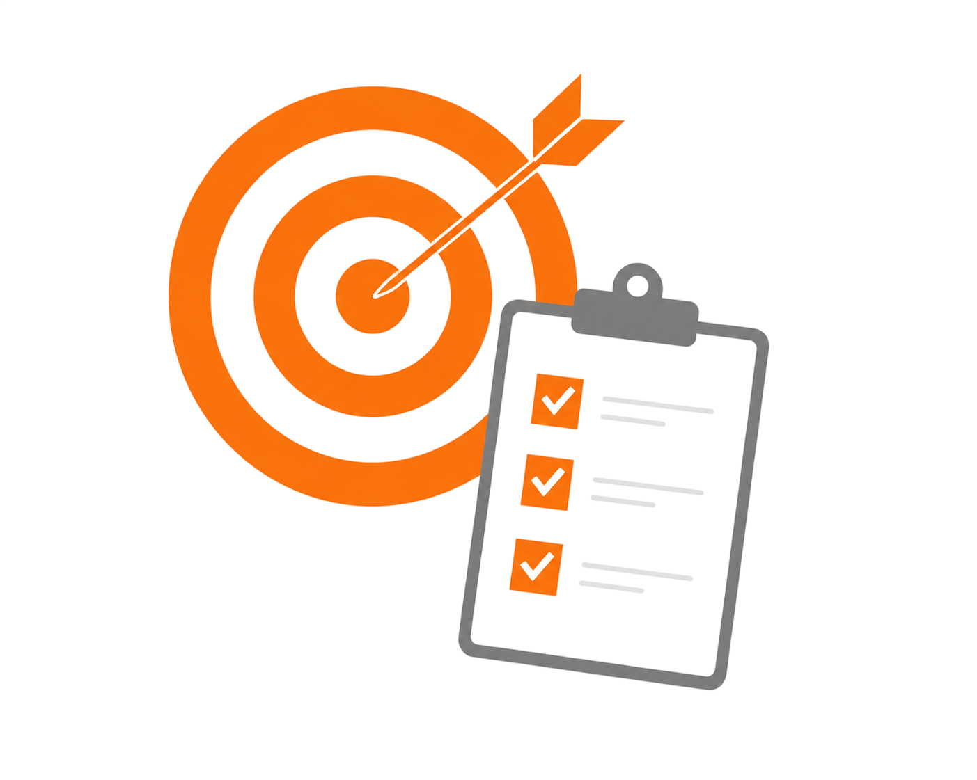 Banking training goals and checklist illustration
