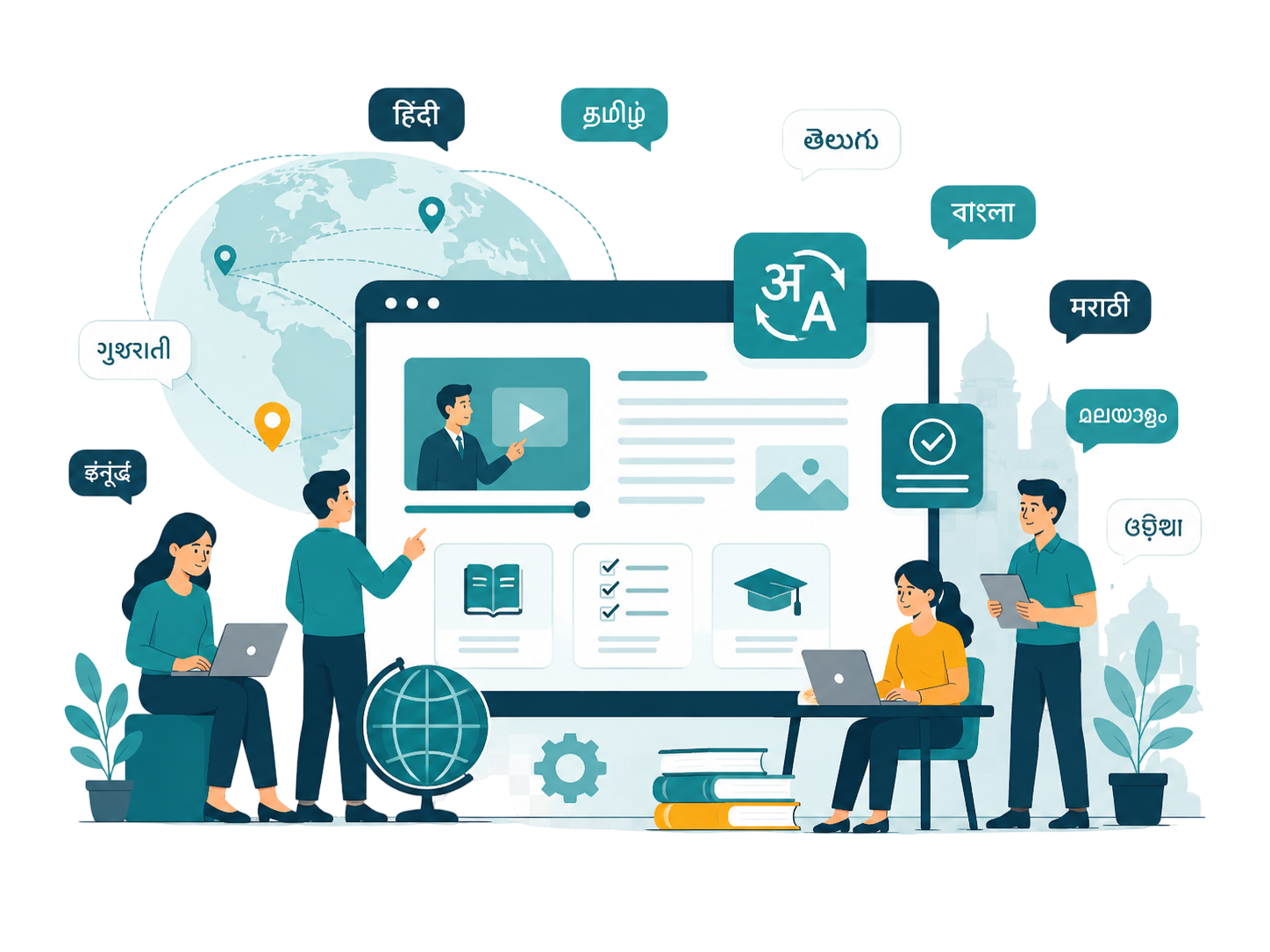Multilingual BFSI course localization